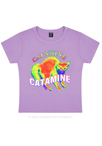 Thermal Cat Y2K Baby Tee Cherrykitten
