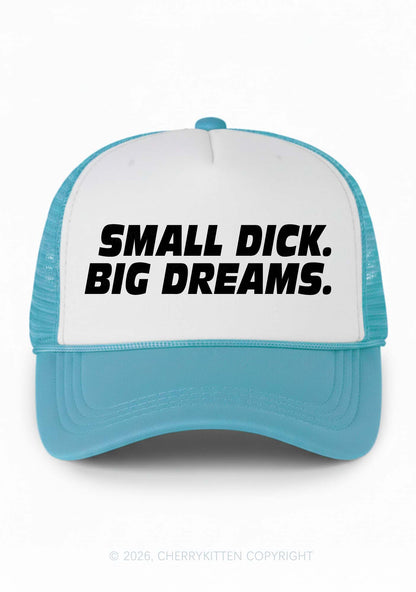 Small Dxxk Big Dreams Y2K Colorblock Trucker Hat Cherrykitten