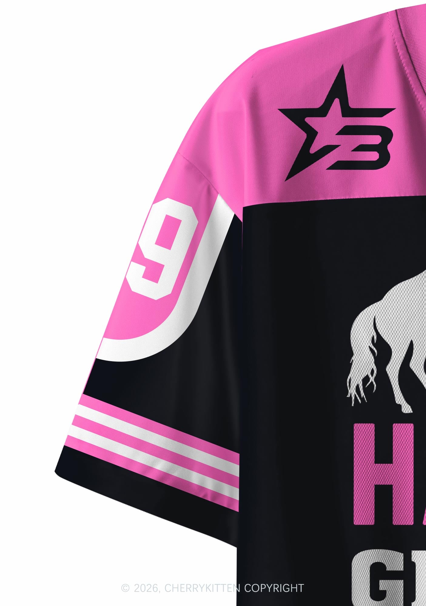 Make Hating Men Great Again Y2K Crop Sport Jersey Shirts Cherrykitten