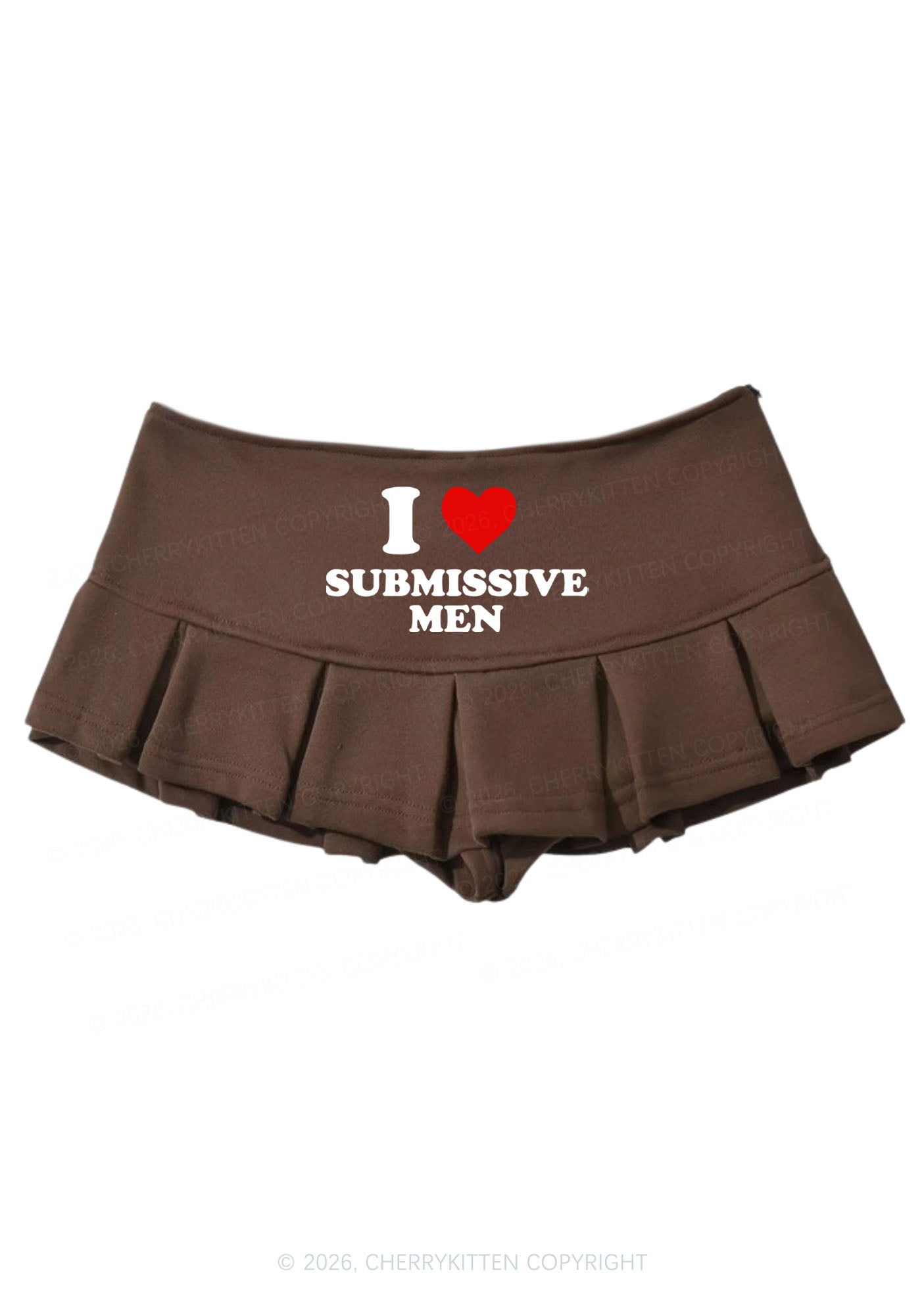 I Love S Men Y2K Mini Pleated Skirts Cherrykitten