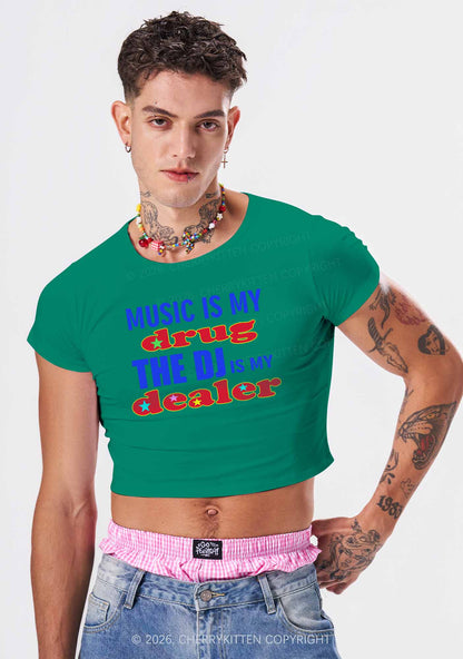 Music Is My Drxg Y2K Baby Tee Cherrykitten