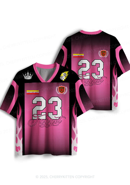 Custom Faggot Flame Pride Y2K Sport Jersey Shirts Cherrykitten