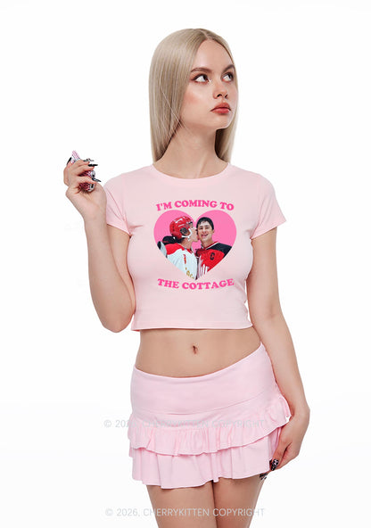 Coming To Cottage HR Y2K Baby Tee Cherrykitten