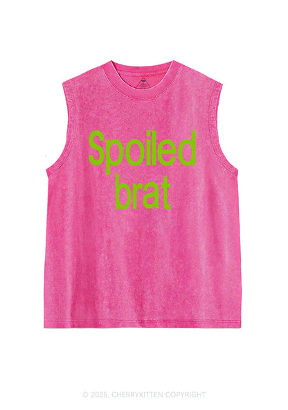 Spoiled Brat Y2K Washed Muscle Tank Cherrykitten