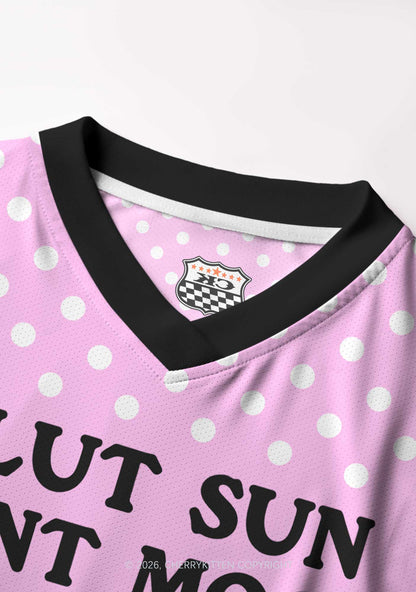 Slxt Sun Cxxt Moon Bxtch Rising Y2K Crop Football Jersey Shirts Cherrykitten