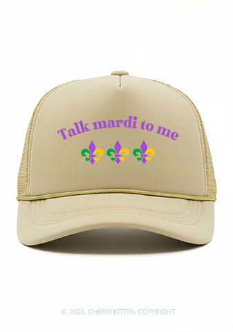 Talk Mardi To Me Y2K Trucker Hat Cherrykitten