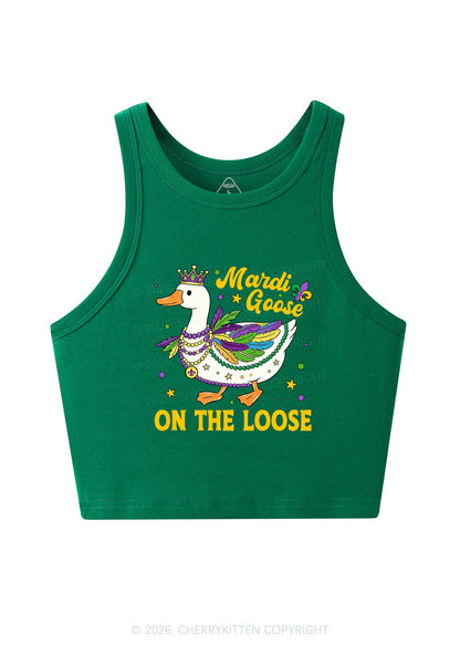 Mardi Goose On The Loose Y2K Crop Tank Top Cherrykitten