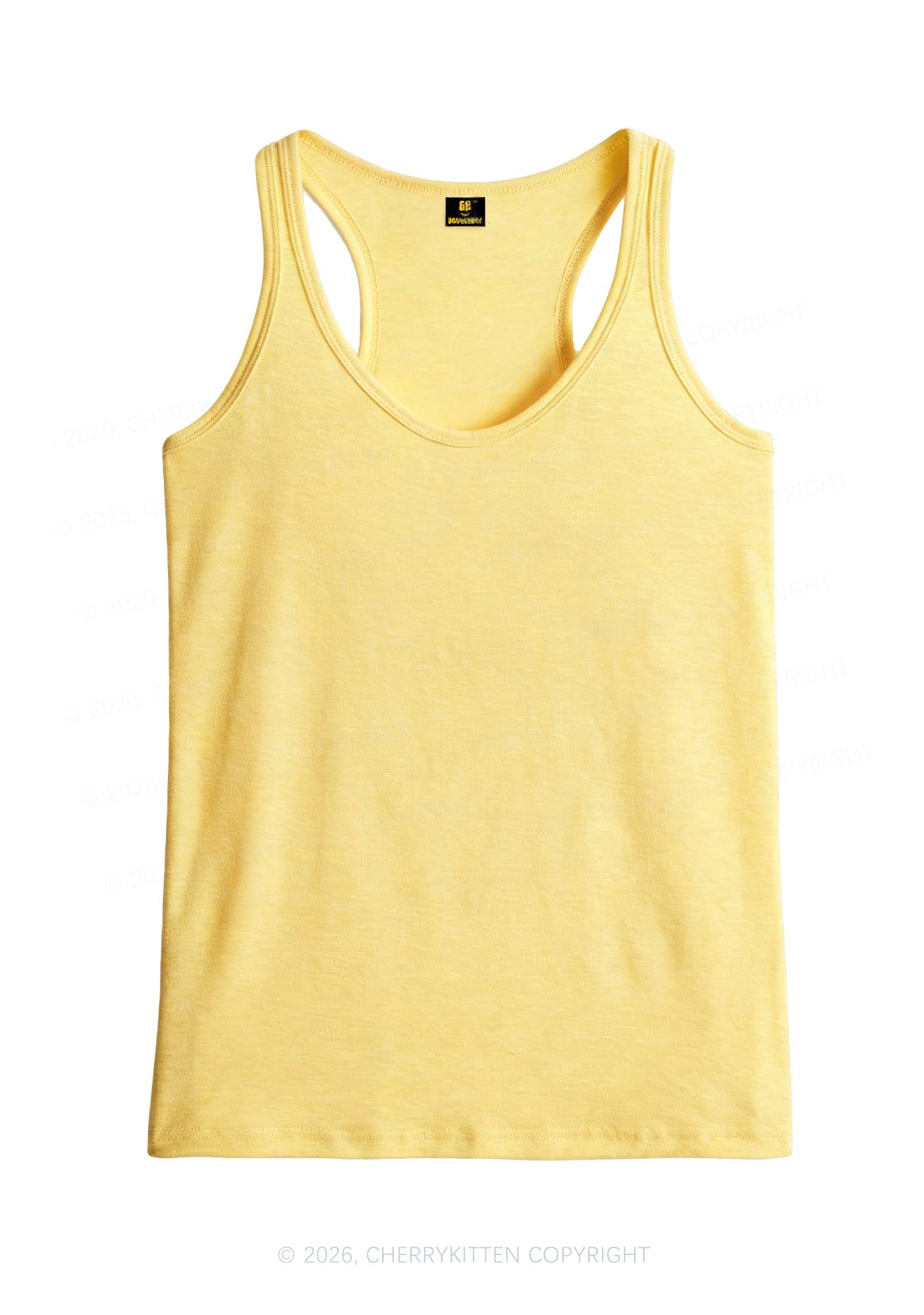 Plain Y2K Classic Tanks Cherrykitten