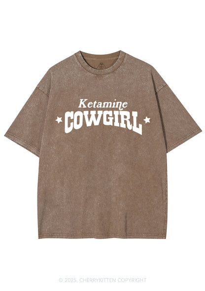 K Star Cowgirl Y2K Shirts Washed Tee Cherrykitten