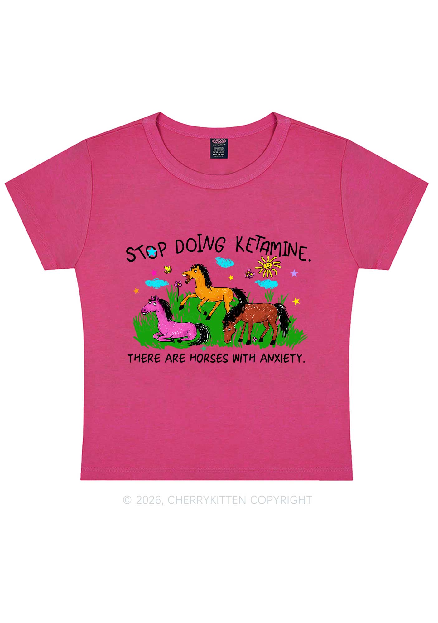 Stop Doing Kxxamine Y2K Baby Tee Cherrykitten