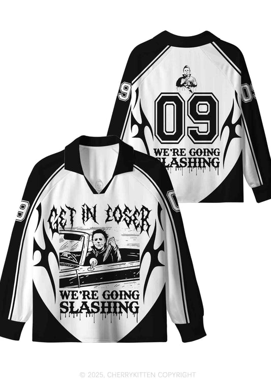 Halloween Custom We Are Going Slashing Y2K Sport Long Sleeve Jersey Shirts Cherrykitten