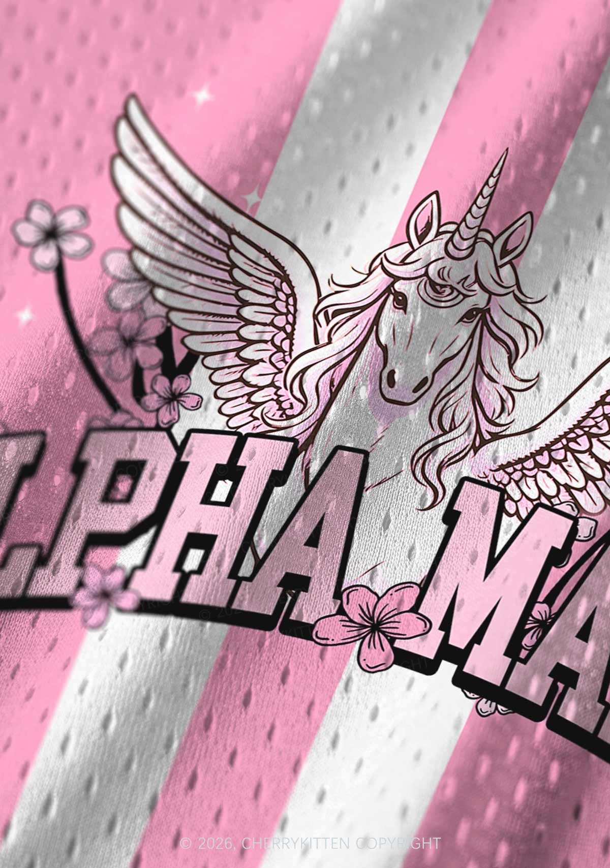 Sakura Alpha Male Unicorn Pride Y2K Sport Jersey Tank Cherrykitten