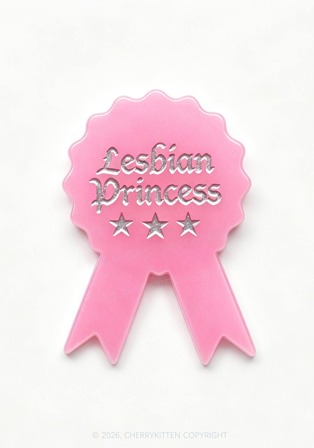 Pink Lesbian Princess Pride 1Pc Y2K Pin Cherrykitten