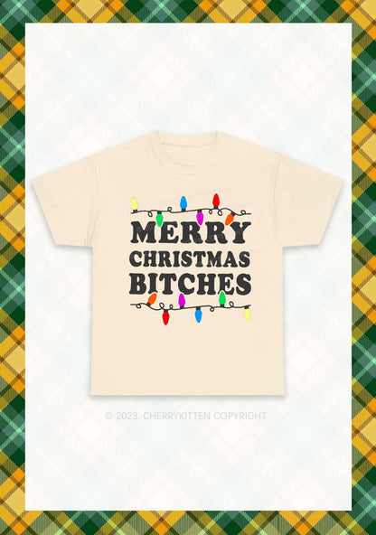 Christmas Colored Lights Chunky Shirt Cherrykitten