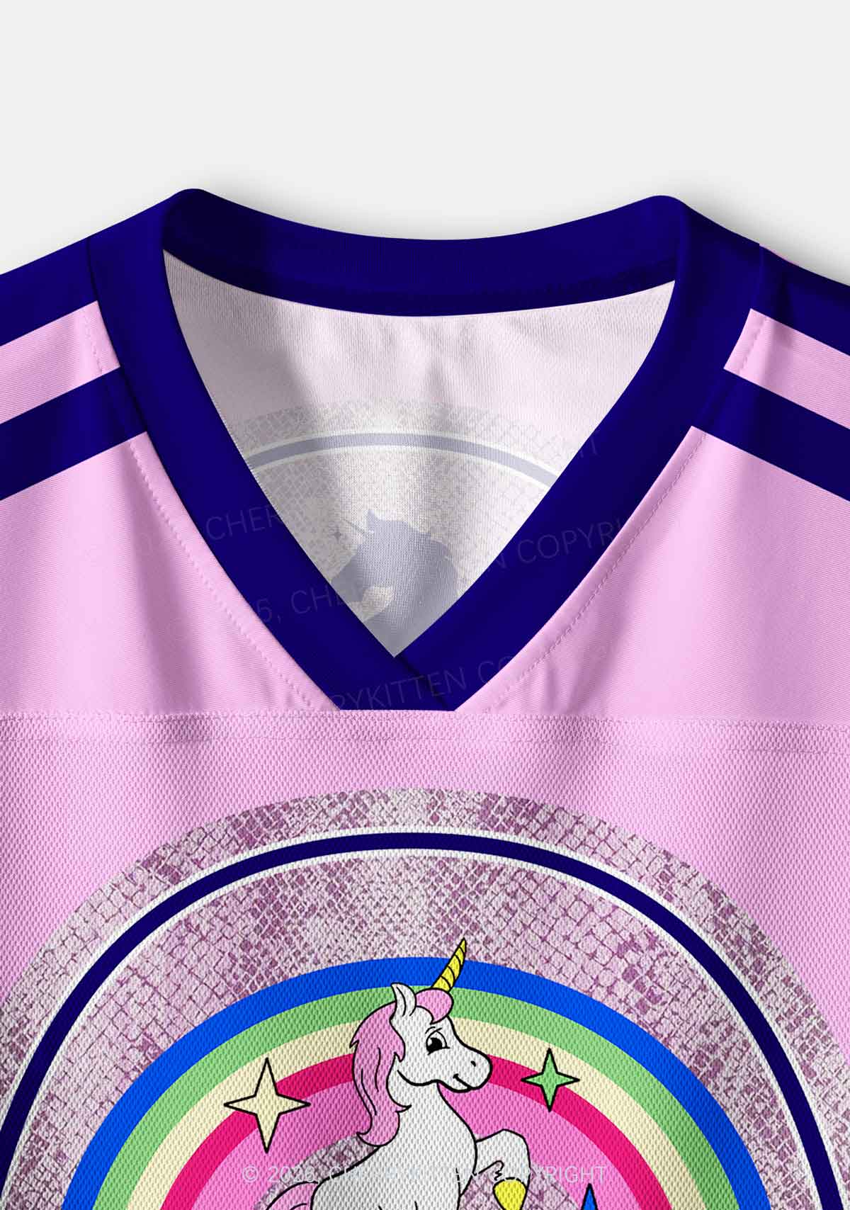 Alpha Male Unicorn Pride Y2K Crop Sport Jersey Shirts Cherrykitten