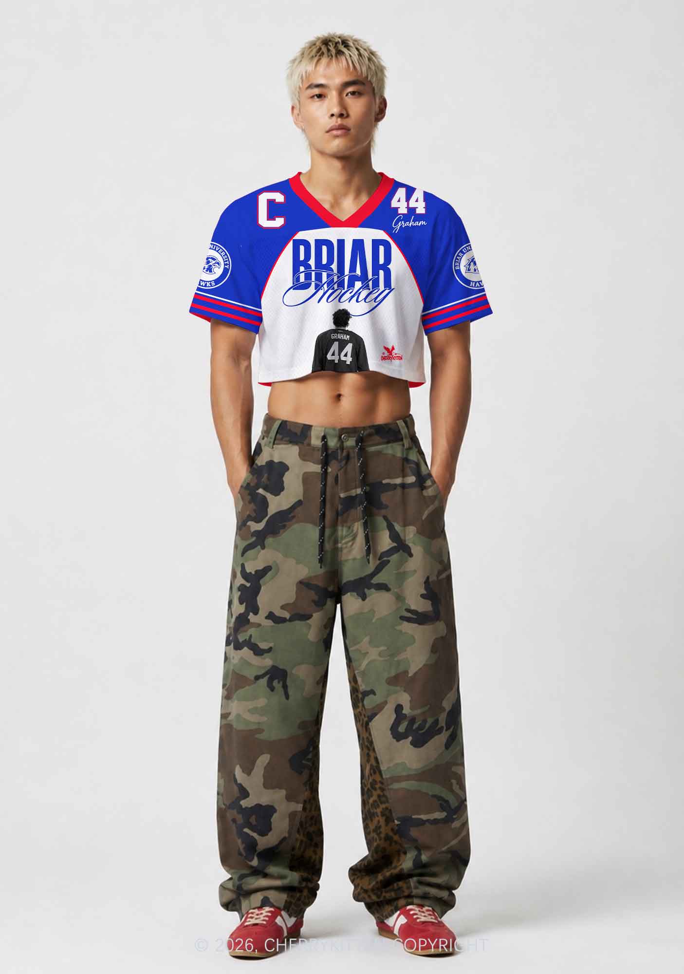 Legend Silhouette GG Y2K Crop Sport Jersey Shirts Cherrykitten