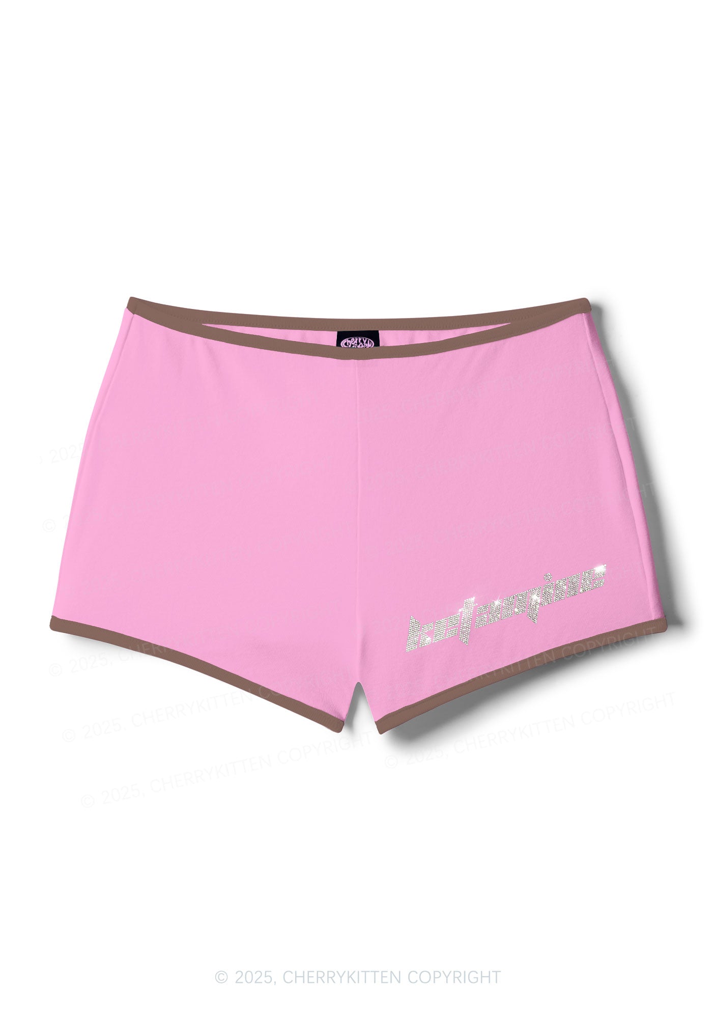 Rhinestone Mini Ketamxxe Y2K Booty Shorts Cherrykitten
