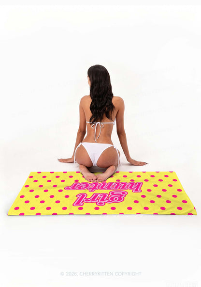 Girl Hunter Dots Pride Y2K Beach Towel Cherrykitten