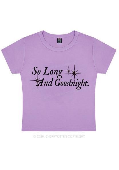 So Long And Goodnight Y2K Baby Tee Cherrykitten