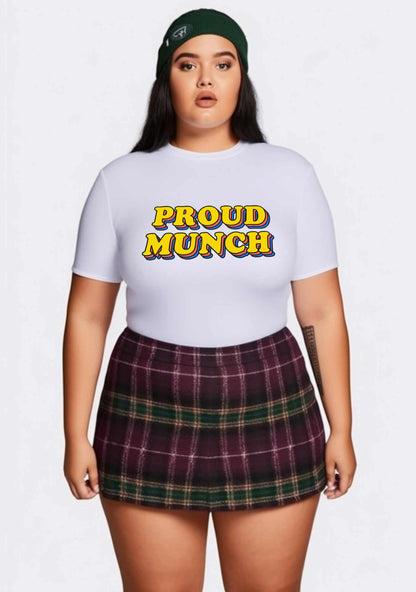 Curvy Proud Munch Baby Tee