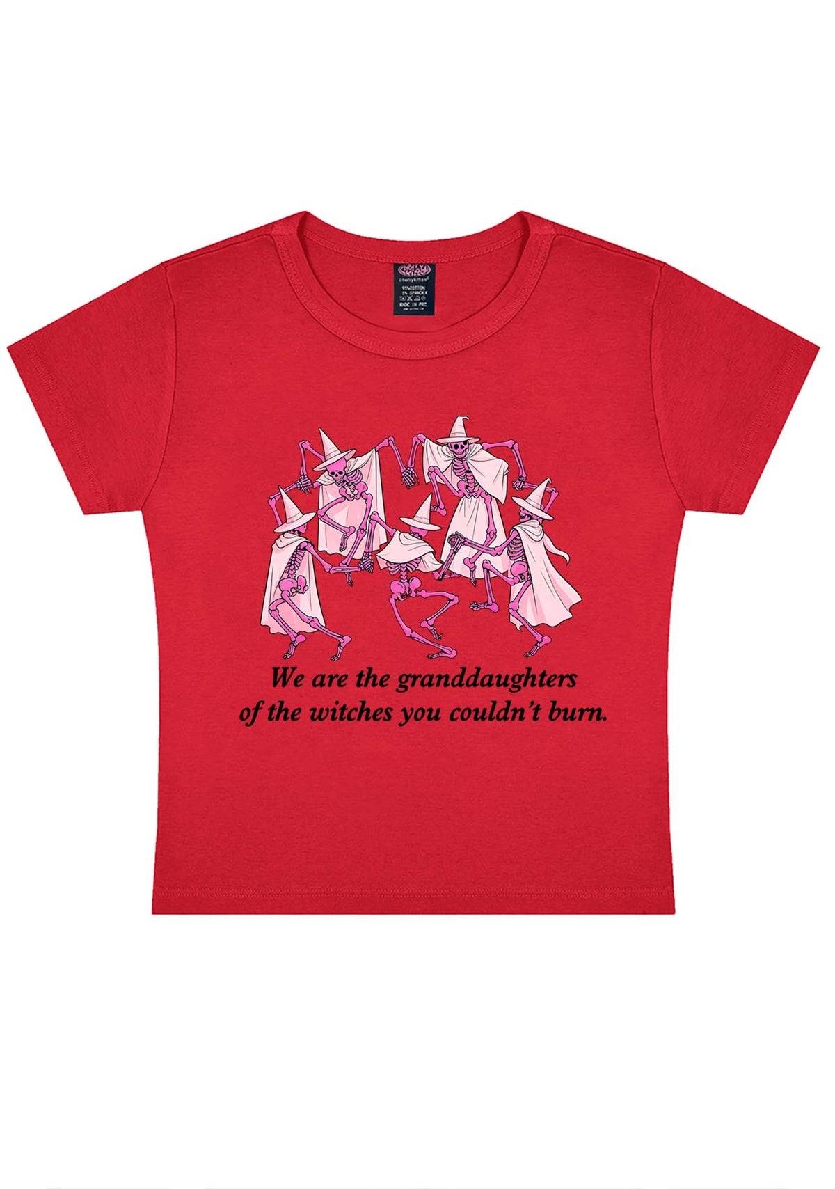 Halloween Granddaughters Of The Witches Y2K Baby Tee Cherrykitten