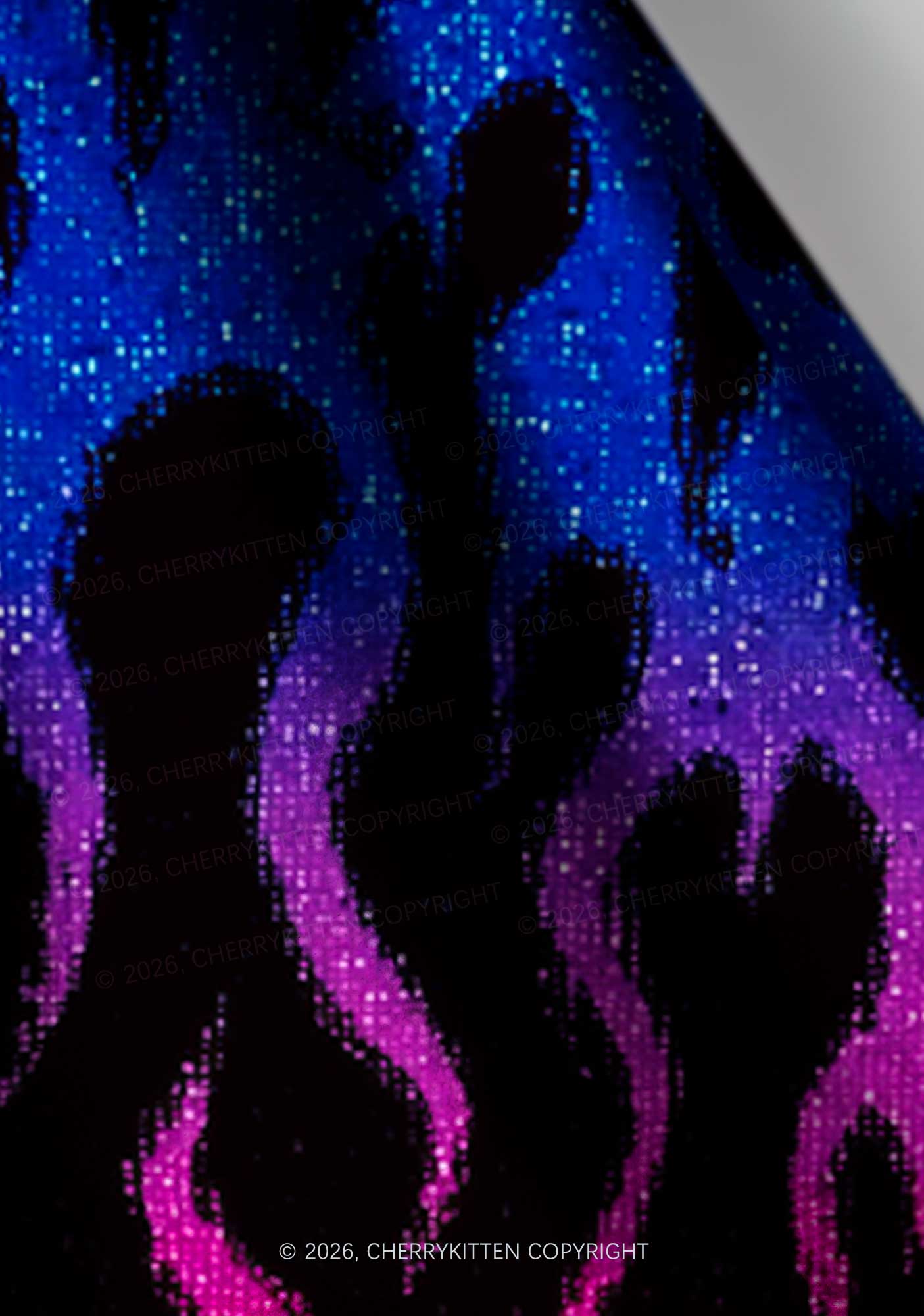 Bisexual Flame Pride Y2K Print Headband Cherrykitten