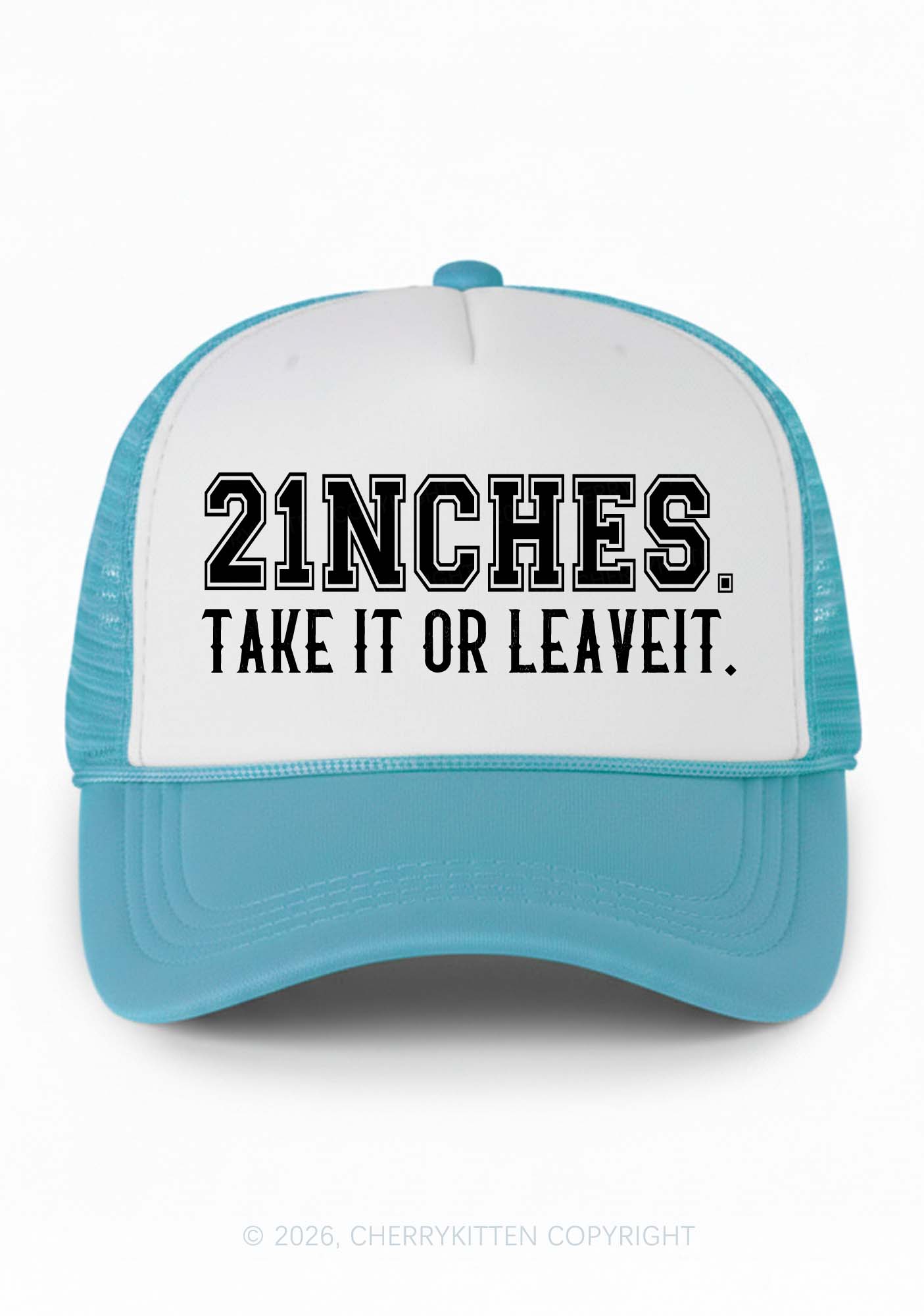 Take It Or Leave It Y2K Colorblock Trucker Hat Cherrykitten