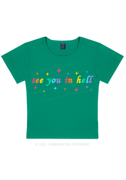 See You In Hell Pride Y2K Baby Tee Cherrykitten