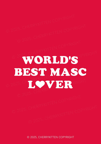 Worlds Best Masc Lover Pride 1Pc Y2K Pin Badge Cherrykitten