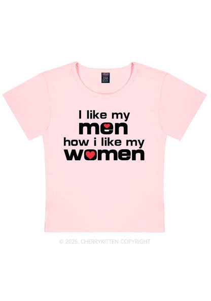 I Like My Men Pride Y2K Baby Tee Cherrykitten