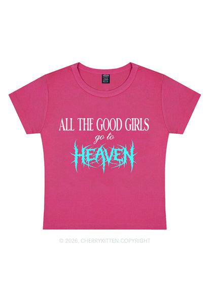 Good Girls Go To Heaven Y2K Baby Tee Cherrykitten