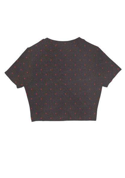 Bow Ties Y2K Mesh Crop Top Cherrykitten