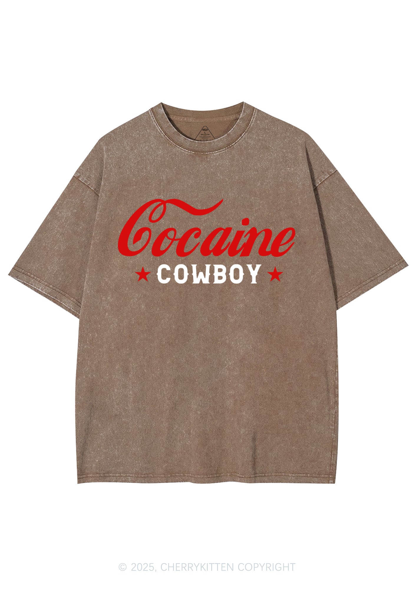Cola Cowboy Y2K Shirts Washed Tee Cherrykitten