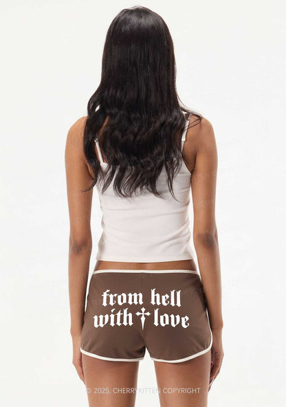 From Hell With Love Y2K Booty Shorts Cherrykitten