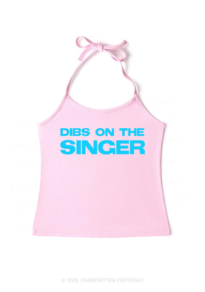 Dibs On The Singer Y2K Halter Neck Cami Cherrykitten