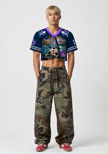 Wizard Opossum DJ Y2K Crop Sport Jersey Shirts Cherrykitten
