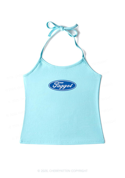 Faggot Pride Y2K Halter Neck Cami Cherrykitten