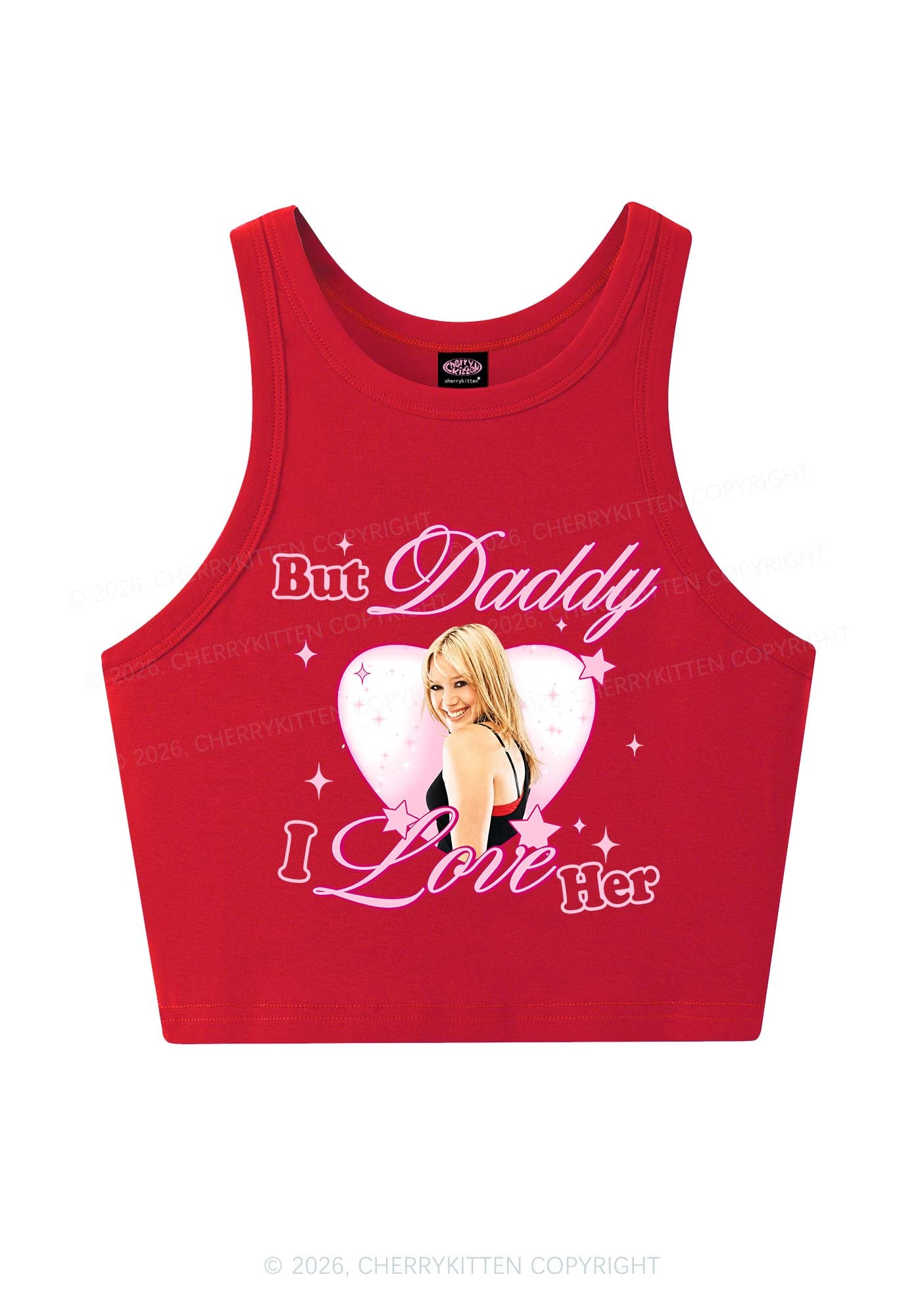 But Daddy I Love Her HD Y2K Crop Tank Top Cherrykitten