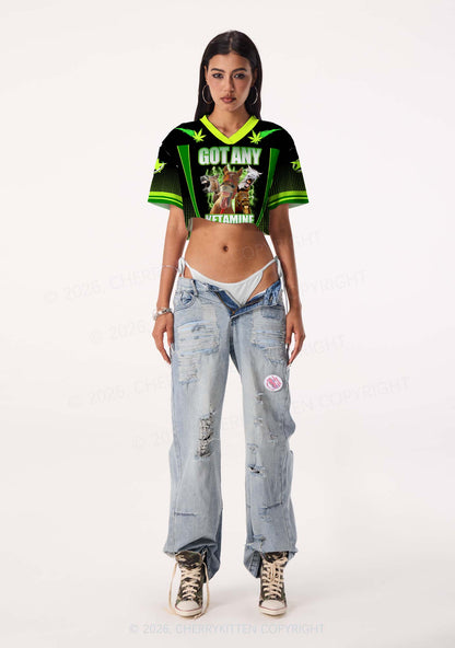Got Any Kxxamine Y2K Crop Sport Jersey Shirts Cherrykitten