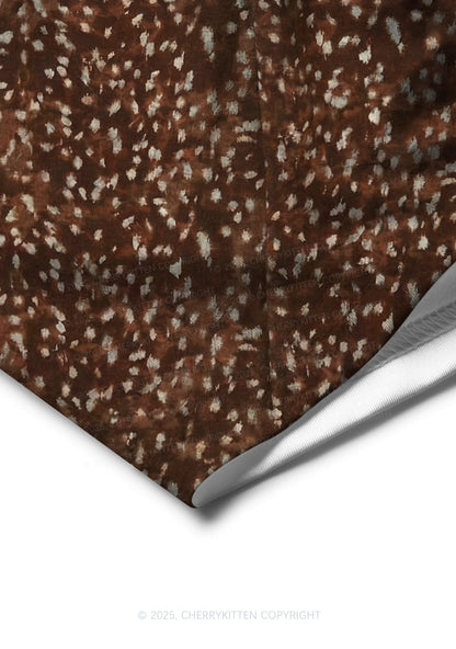 Dark Brown Speckle Y2K Print Men Boxer Briefs Cherrykitten