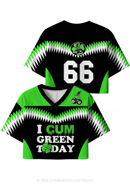 Custom I Cxm Green Today St Patricks Y2K Crop Sport Jersey Shirts Cherrykitten