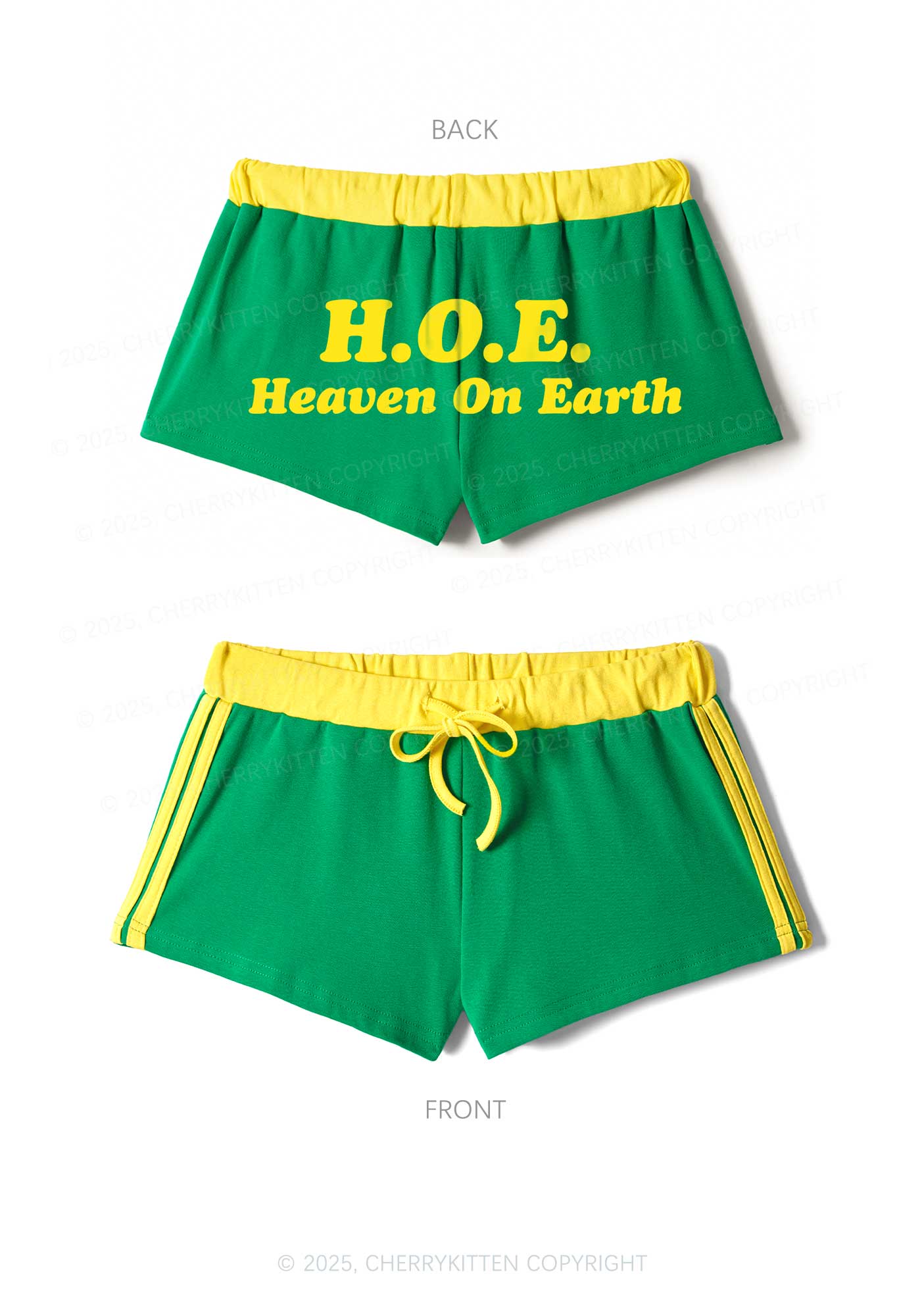 Heaven On Earth Y2K Drawstring Mini Shorts Cherrykitten