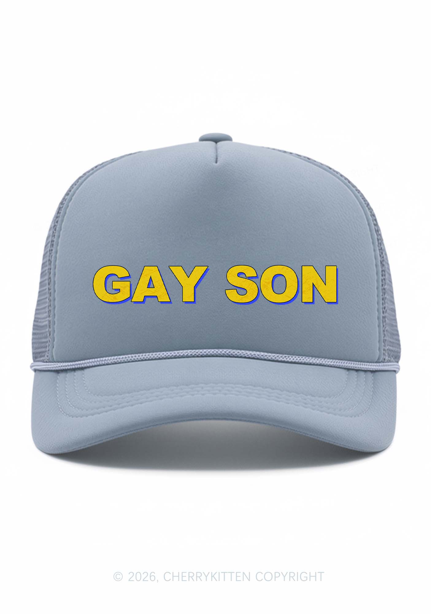 Gay Son Pride Y2K Trucker Hat Cherrykitten