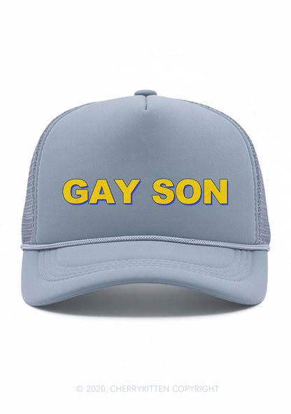 Gay Son Pride Y2K Trucker Hat Cherrykitten