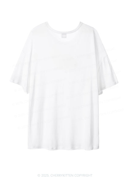 God Given Bisexual Right Pride Y2K Sheer Boyfriend Tee Cherrykitten