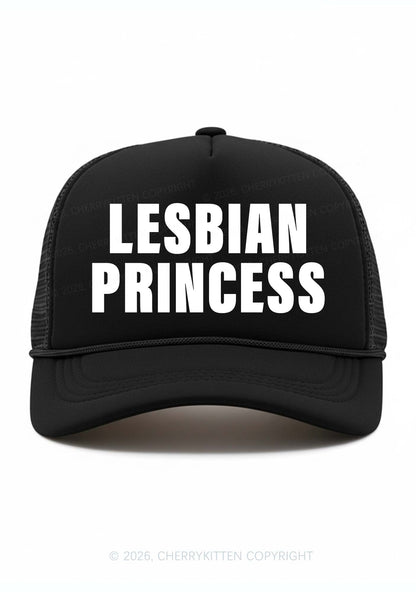 Lesbian Princess Pride Y2K Trucker Hat Cherrykitten