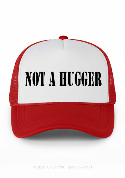 Not A Hugger Y2K Colorblock Trucker Hat Cherrykitten