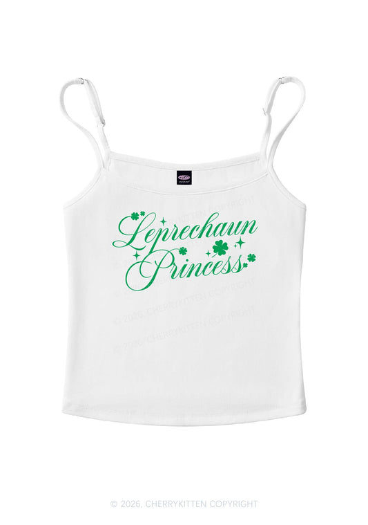 Leprechaun Princess St Patricks Y2K Spaghetti Strap Cami Cherrykitten