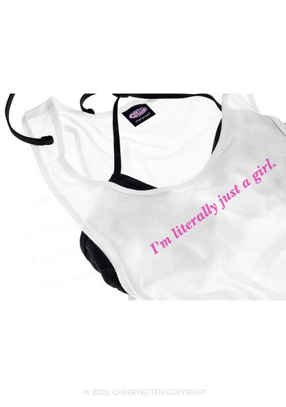 Literally Just A Girl Y2K Sheer Boyfriend Tank Cherrykitten