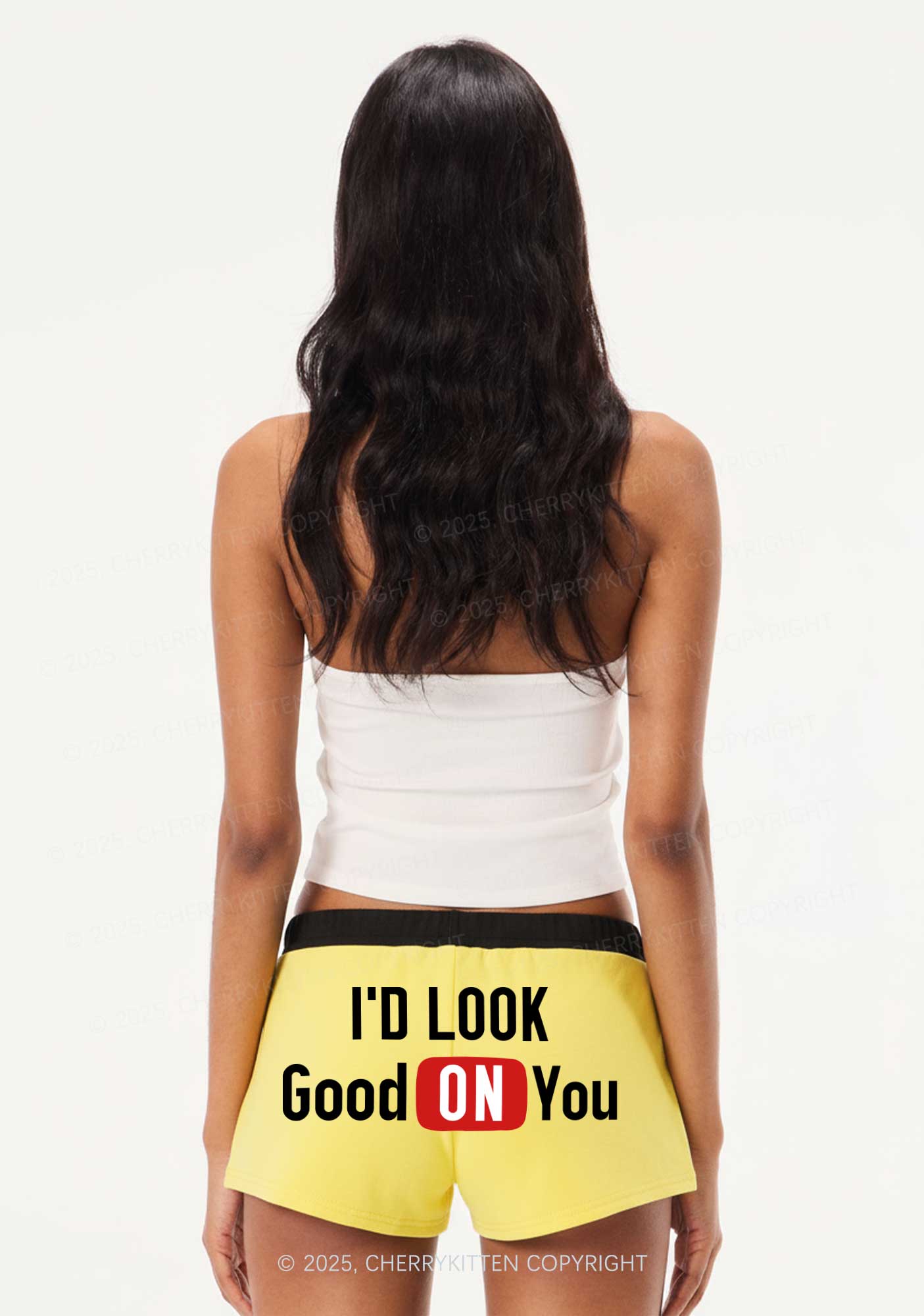 Good On You Y2K Drawstring Mini Shorts Cherrykitten